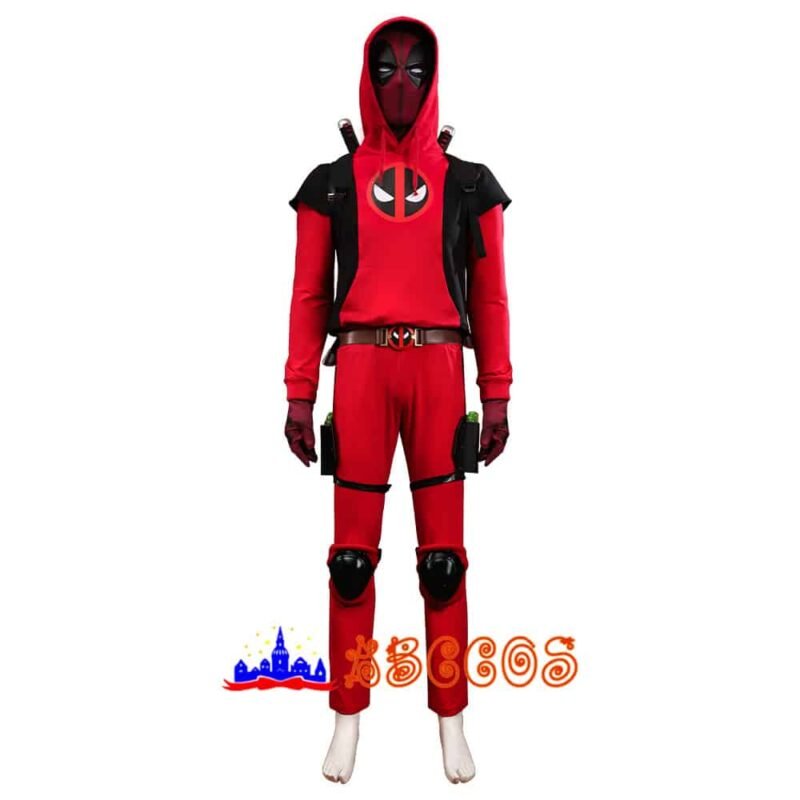 Deadpool&Wolverine Deadpool 3 teenage hoodie cosplay costume（Excluding weapons）