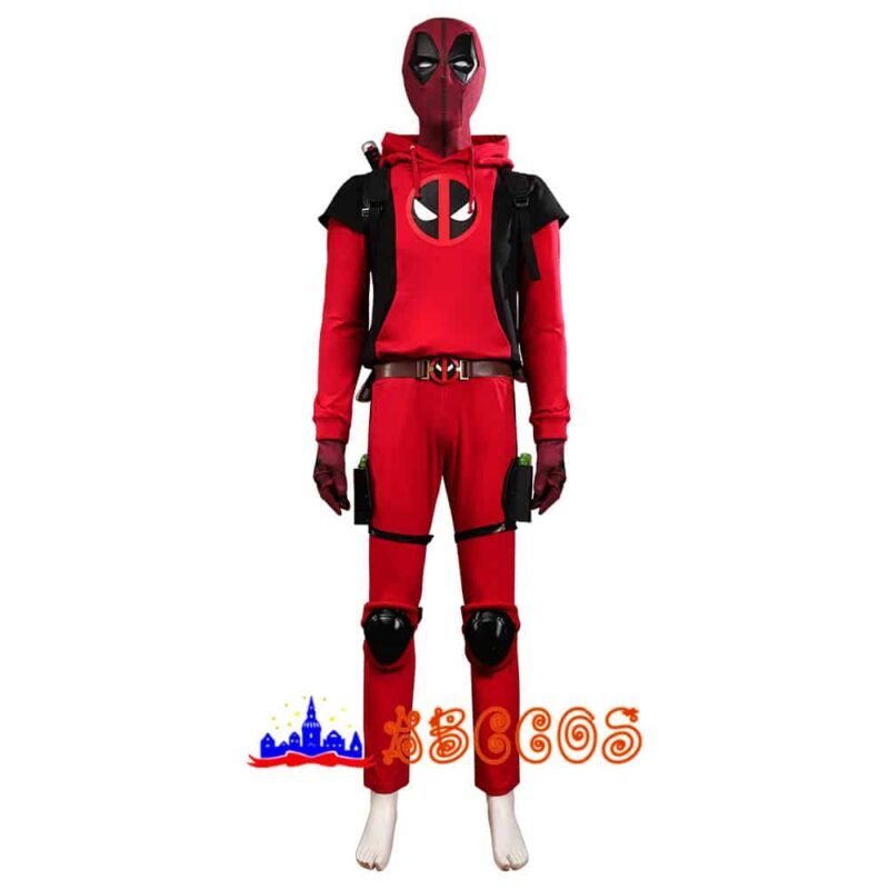 Deadpool&Wolverine Deadpool 3 teenage hoodie cosplay costume（Excluding weapons）