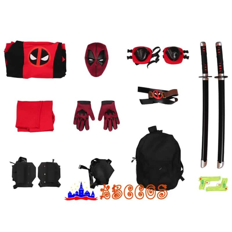Deadpool&Wolverine Deadpool 3 teenage hoodie cosplay costume（Excluding weapons）