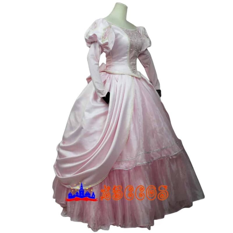 Disney The Little Mermaid Ariel pink princess dress cosplay costume Disney The Little Mermaid Ariel pink princess dress cosplay costume