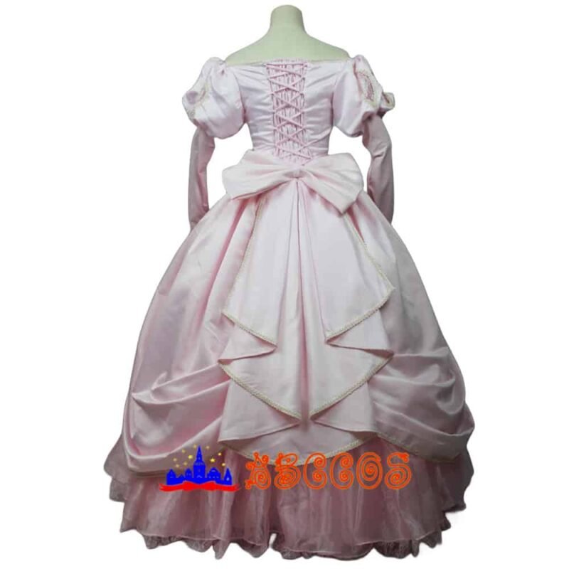 Disney The Little Mermaid Ariel pink princess dress cosplay costume Disney The Little Mermaid Ariel pink princess dress cosplay costume