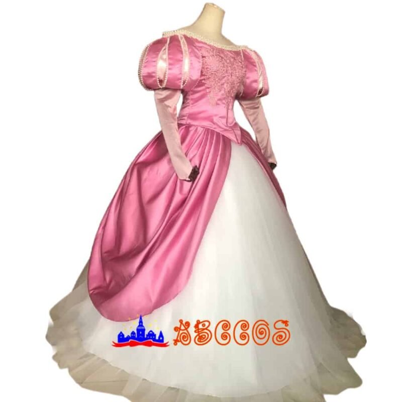 Disney The Little Mermaid Ariel pink princess dress cosplay costume Disney The Little Mermaid Ariel pink princess dress cosplay costume