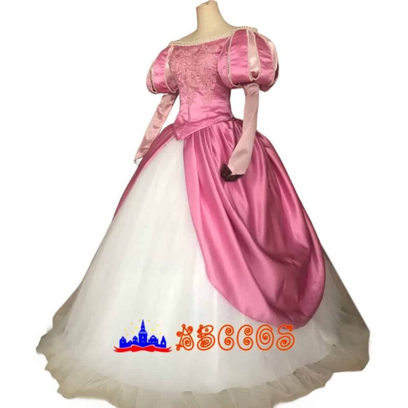 Disney The Little Mermaid Ariel pink princess dress cosplay costume Disney The Little Mermaid Ariel pink princess dress cosplay costume