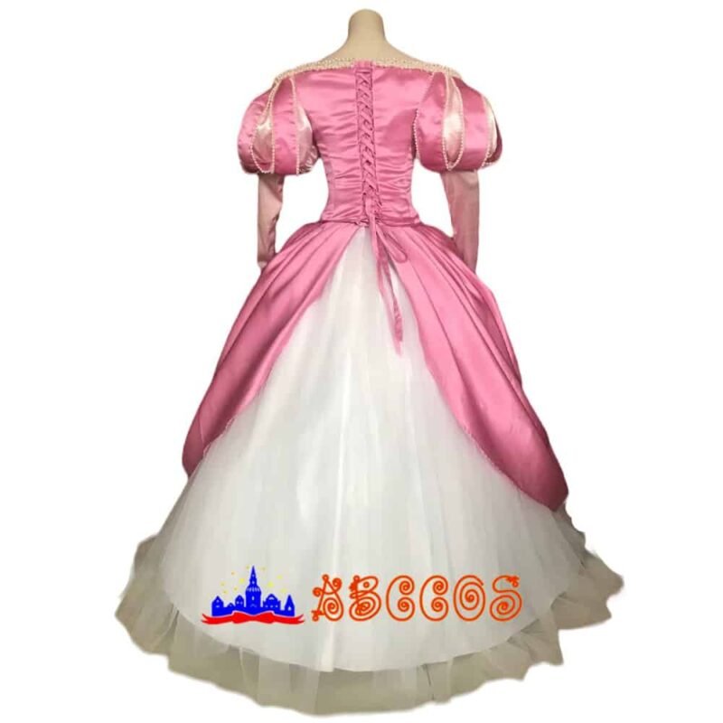 Disney The Little Mermaid Ariel pink princess dress cosplay costume Disney The Little Mermaid Ariel pink princess dress cosplay costume