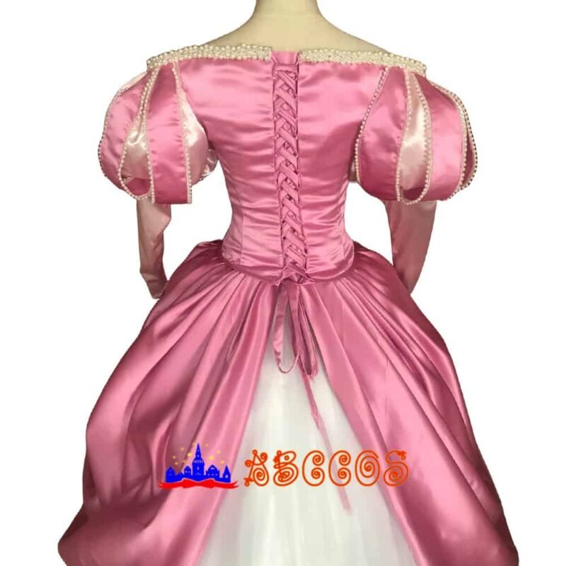 Disney The Little Mermaid Ariel pink princess dress cosplay costume Disney The Little Mermaid Ariel pink princess dress cosplay costume