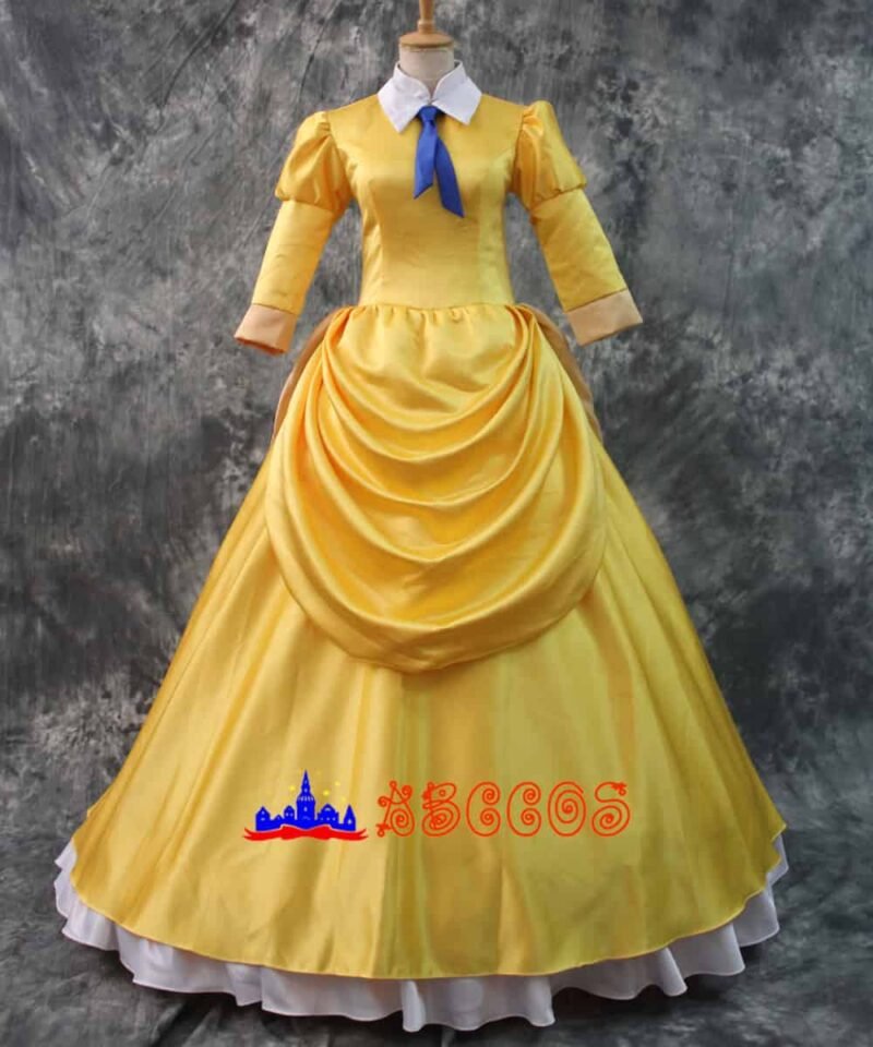 Tarzan the Ape Man Jane yellow princess dress cosplay costume Tarzan the Ape Man Jane yellow princess dress cosplay costume