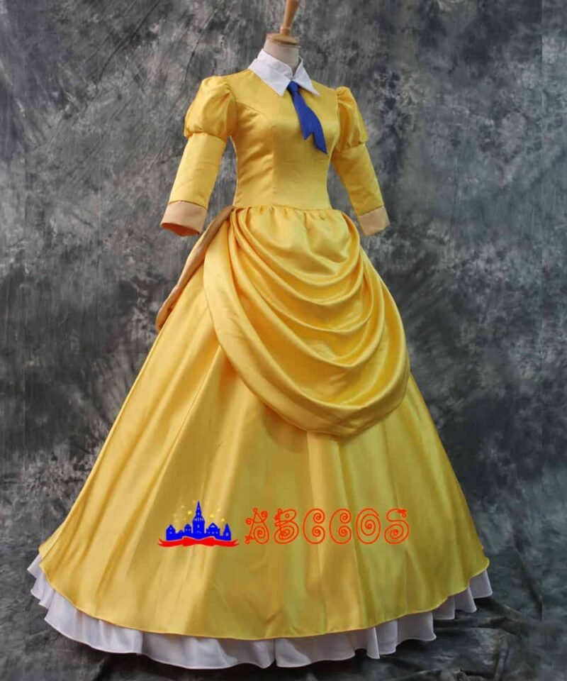 Tarzan the Ape Man Jane yellow princess dress cosplay costume Tarzan the Ape Man Jane yellow princess dress cosplay costume