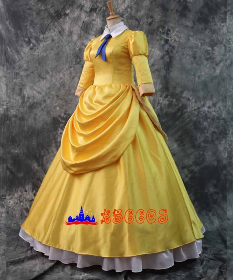 Tarzan the Ape Man Jane yellow princess dress cosplay costume Tarzan the Ape Man Jane yellow princess dress cosplay costume