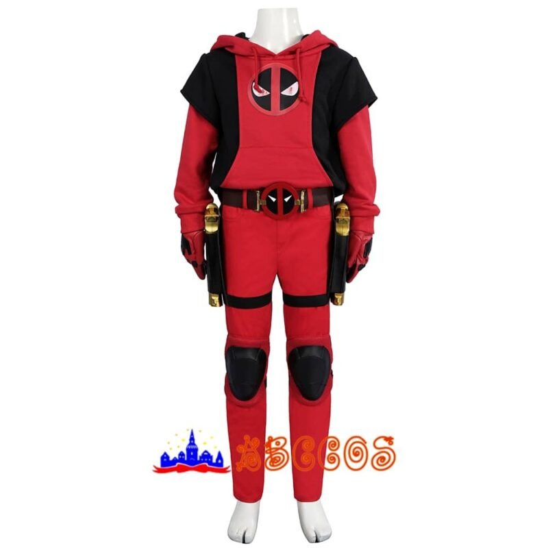 Deadpool3 Deadpool & Wolverine Dogpool Deadpool kid's cosplay costume(Excluding weapons) Deadpool3 Deadpool & Wolverine Dogpool Deadpool kid's cosplay costume(Excluding weapons)