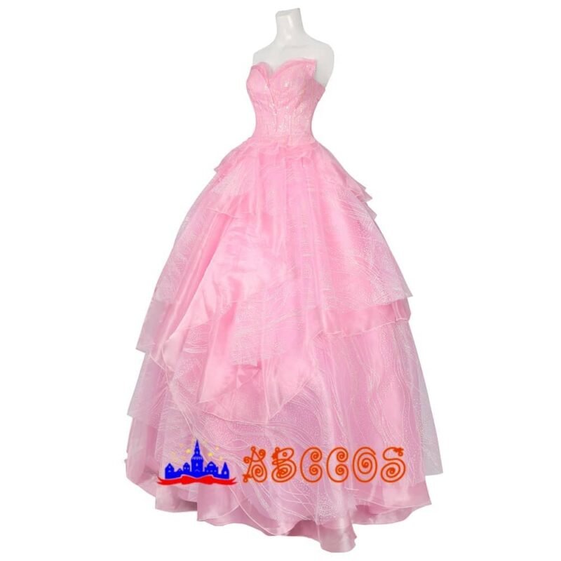 Wicked Part One madame morrible Glynda（Galinda Upland/Glinda）Pink wedding dress cosplay costume