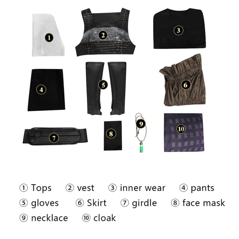 Star Wars The Acolyte Assassin Mae-ho Aniseya cosplay costume Star Wars The Acolyte Assassin Mae-ho Aniseya cosplay costume