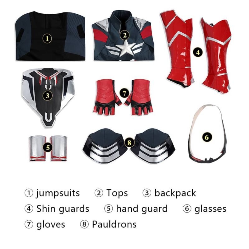 Captain America 4 Captain America Brave New World Sam Wilson cosplay costume Captain America 4 Captain America Brave New World Sam Wilson cosplay costume