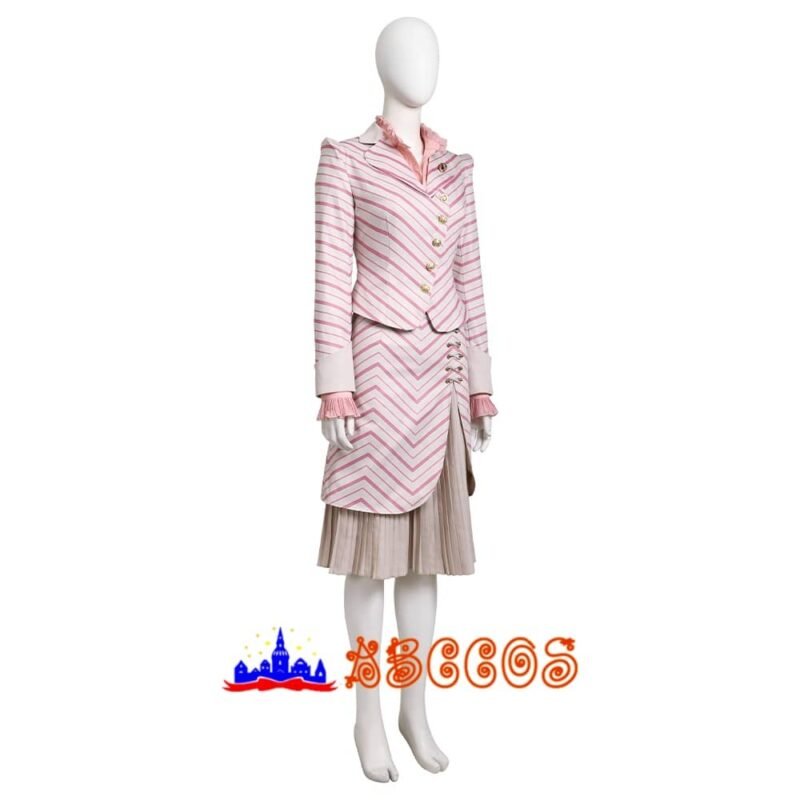 Madame morrible Galinda Upland/Glinda Striped suit cosplay costume