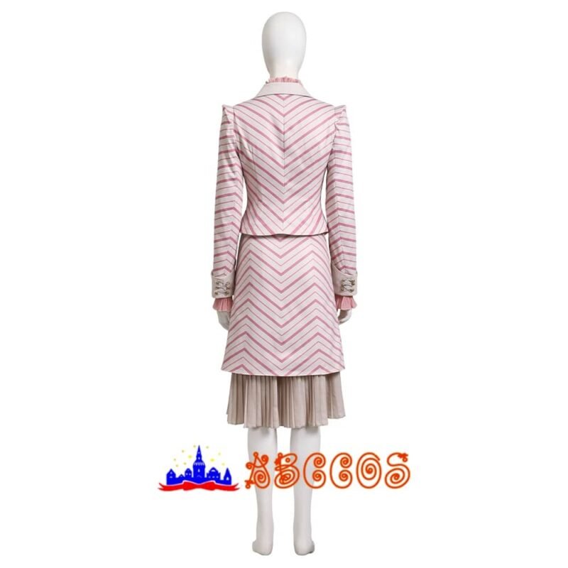 Madame morrible Galinda Upland/Glinda Striped suit cosplay costume