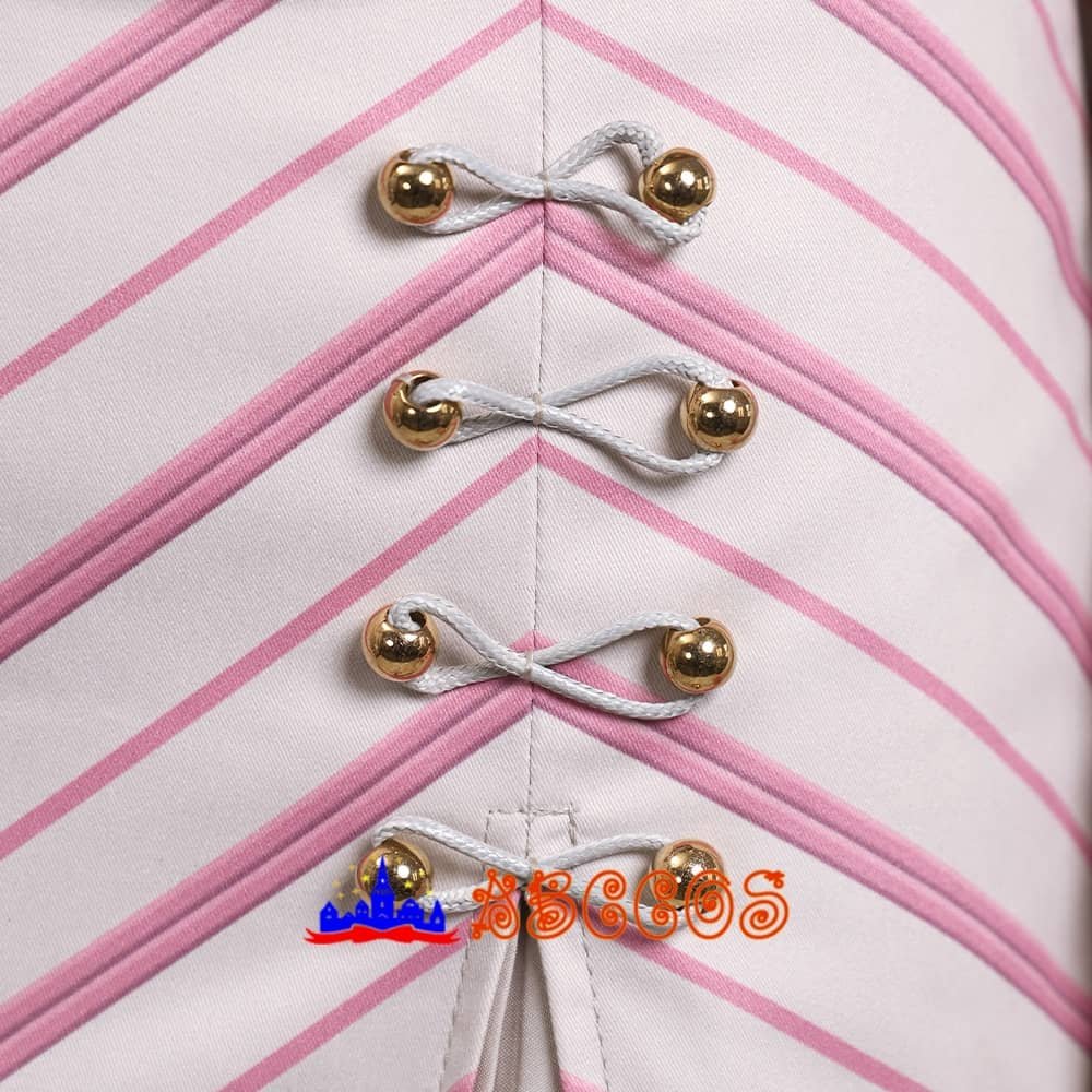 Madame morrible Galinda Upland/Glinda Striped suit cosplay costume-ABCcosplay Madame morrible Galinda Upland/Glinda Striped suit cosplay costume-ABCcosplay