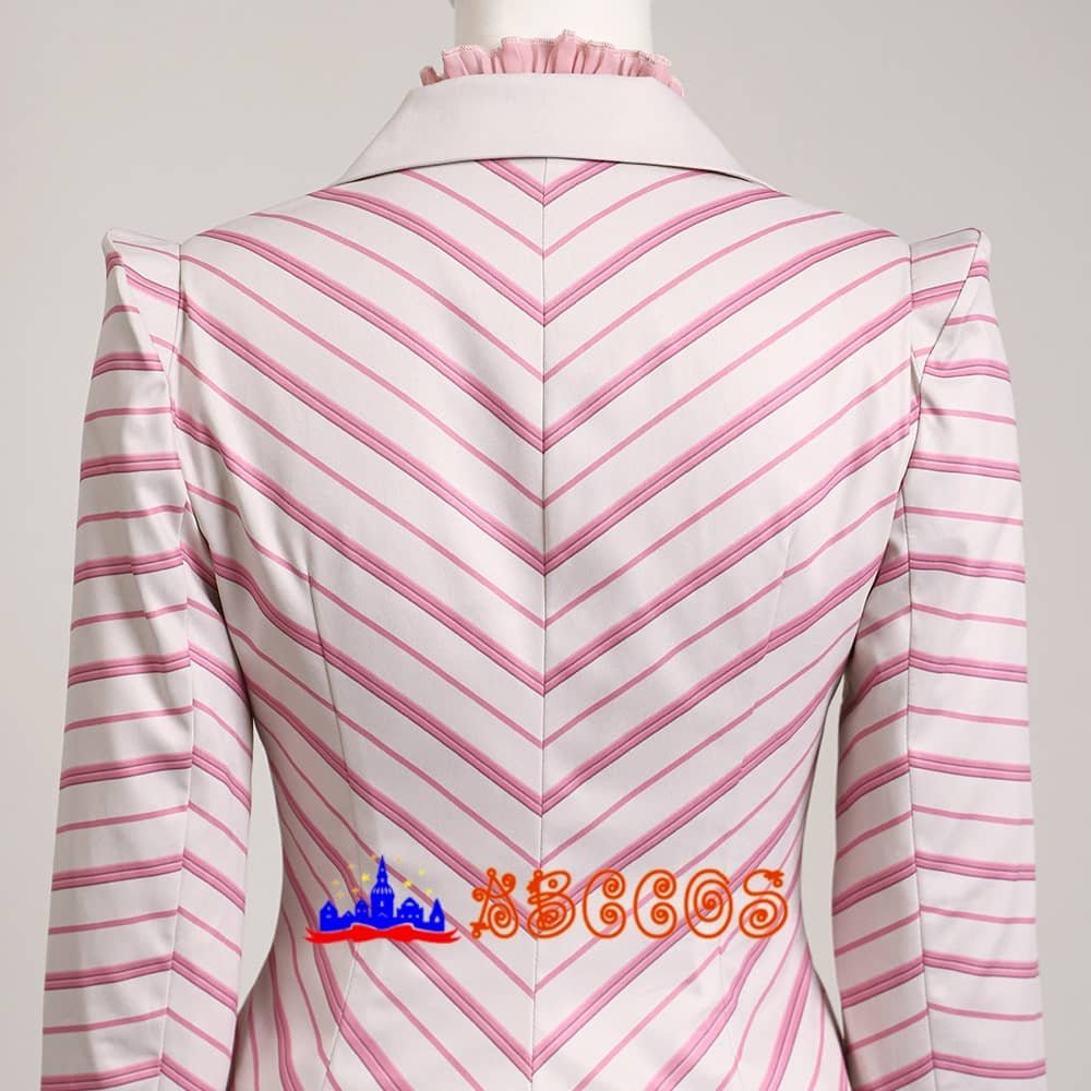 Madame morrible Galinda Upland/Glinda Striped suit cosplay costume-ABCcosplay Madame morrible Galinda Upland/Glinda Striped suit cosplay costume-ABCcosplay