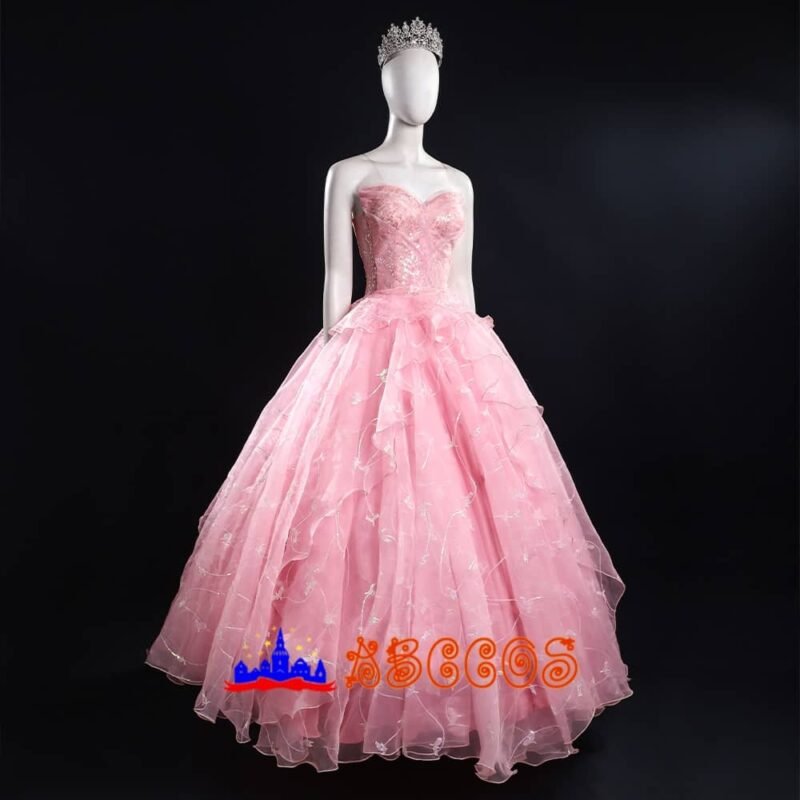 Madame morrible Galinda Upland/Glinda Pink wedding dress cosplay costume Madame morrible Galinda Upland/Glinda Pink wedding dress cosplay costume