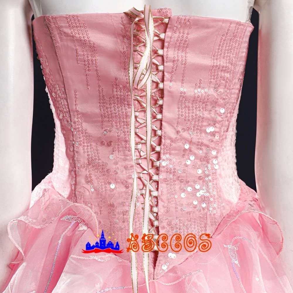 Madame morrible Galinda Upland/Glinda Pink wedding dress cosplay costume-ABCcosplay Madame morrible Galinda Upland/Glinda Pink wedding dress cosplay costume-ABCcosplay