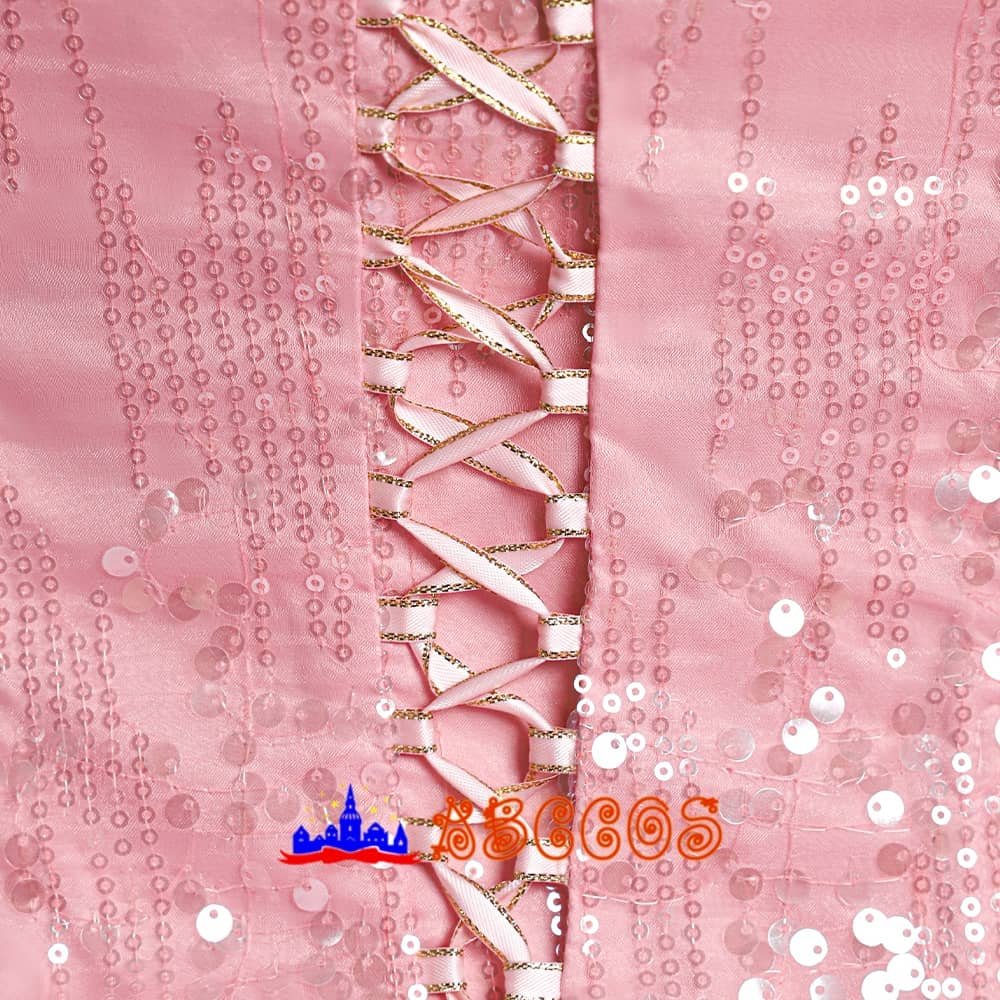 Madame morrible Galinda Upland/Glinda Pink wedding dress cosplay costume-ABCcosplay Madame morrible Galinda Upland/Glinda Pink wedding dress cosplay costume-ABCcosplay