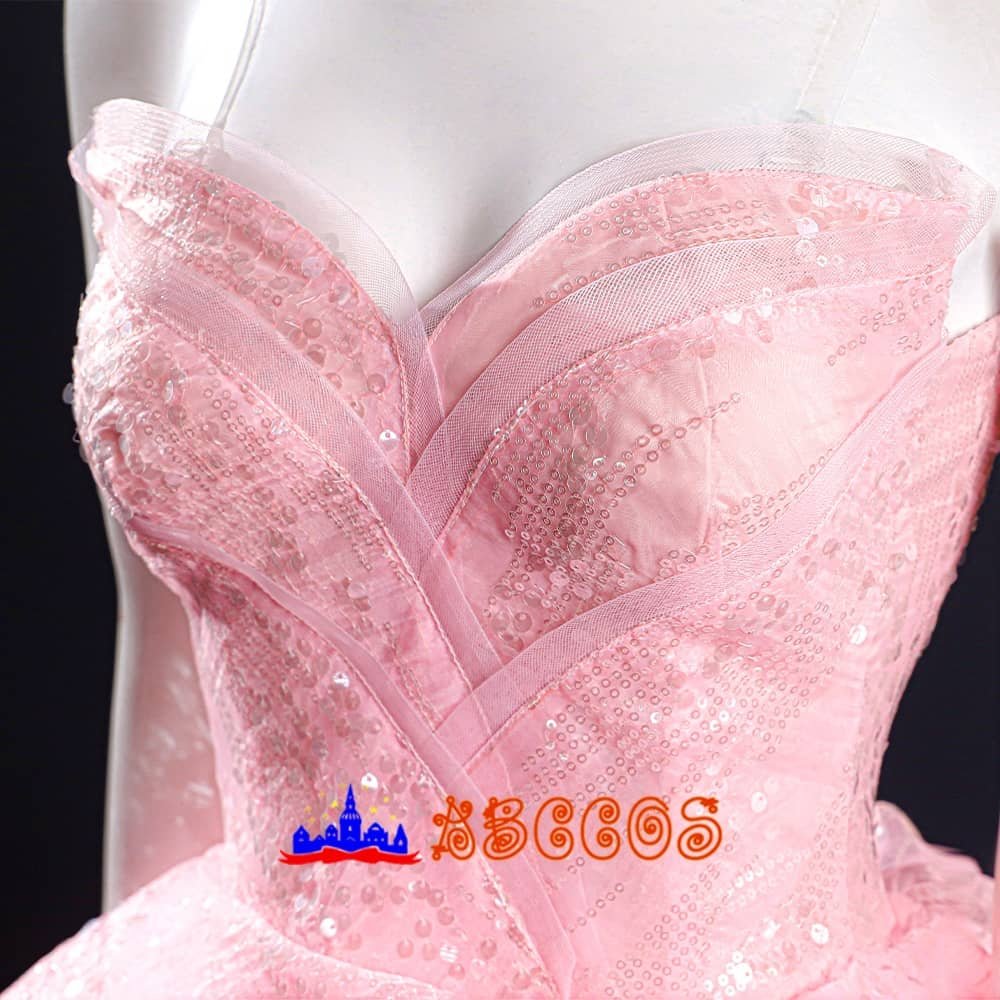 Madame morrible Galinda Upland/Glinda Pink wedding dress cosplay costume-ABCcosplay Madame morrible Galinda Upland/Glinda Pink wedding dress cosplay costume-ABCcosplay