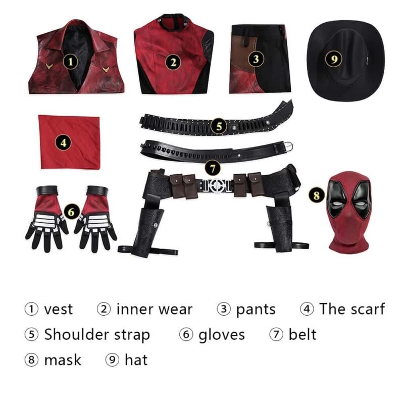 Deadpool3 Deadpool & Wolverine The Deadpool Kid cosplay costume Deadpool3 Deadpool & Wolverine The Deadpool Kid cosplay costume