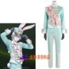 Disney Twisted-Wonderland Rose Kingdom's White Rabbit Festival silver cosplay costume