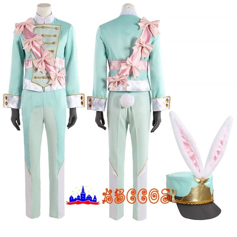 Disney Twisted-Wonderland Rose Kingdom's White Rabbit Festival silver cosplay costume