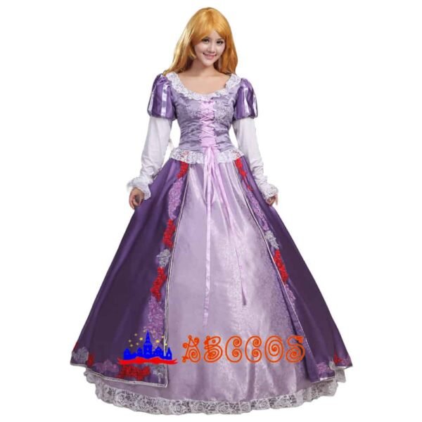 Disney Enchanted Tangled Rapunzel dress cosplay costume Disney Enchanted Tangled Rapunzel dress cosplay costume