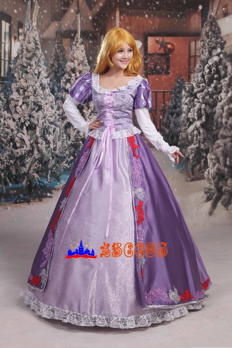 Disney Enchanted Tangled Rapunzel dress cosplay costume