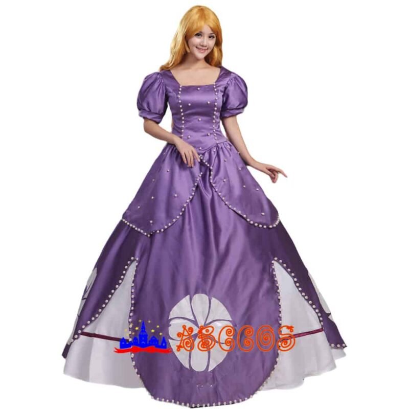 Disney Sofia the First sofia purple Princess Dress cosplay costume