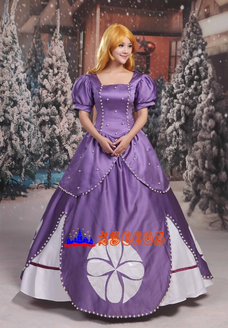 Disney Sofia the First sofia purple Princess Dress cosplay costume