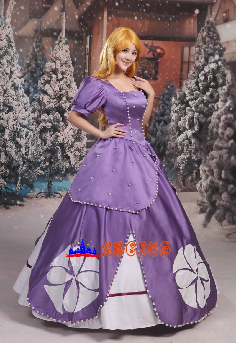 Disney Sofia the First sofia purple Princess Dress cosplay costume
