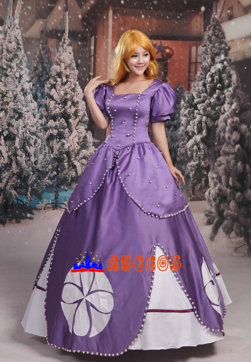 Disney Sofia the First sofia purple Princess Dress cosplay costume