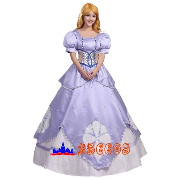 Disney Sofia the First sofia lavender princess dress cosplay costume Disney Sofia the First sofia lavender princess dress cosplay costume
