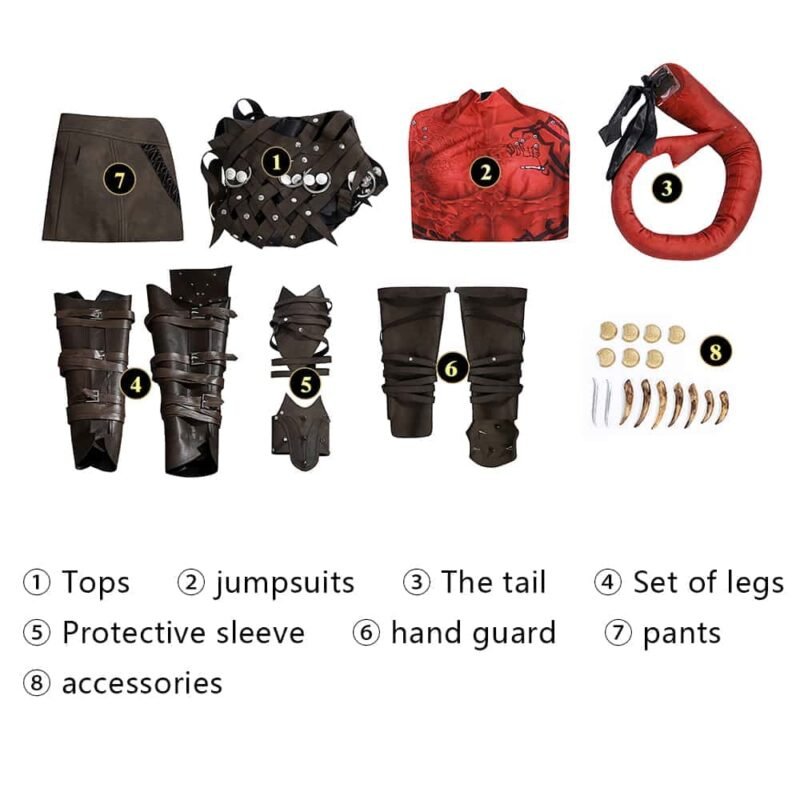 Baldur's Gate 3 Karlach cosplay costume