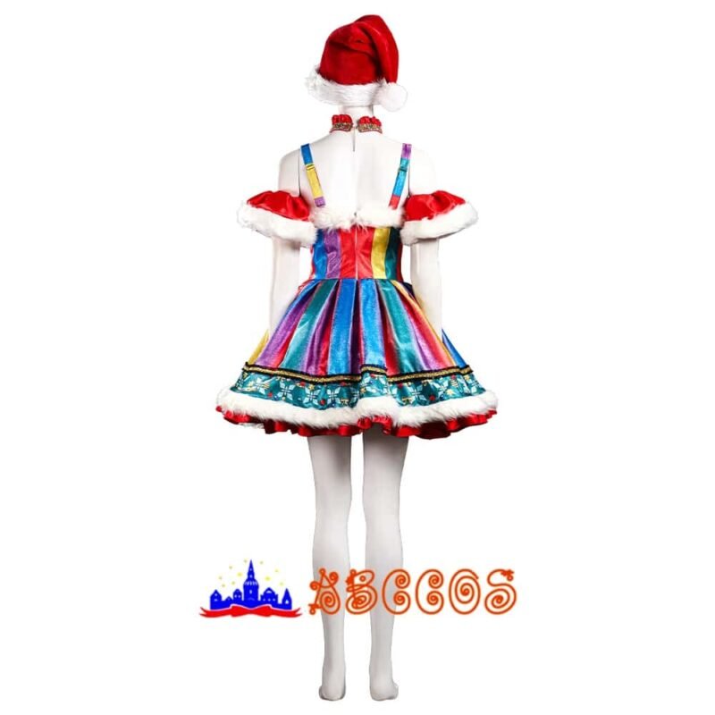 Original Christmas Star Shine Dress Christmas Dress Colorful Strap Skirt cosplay costume
