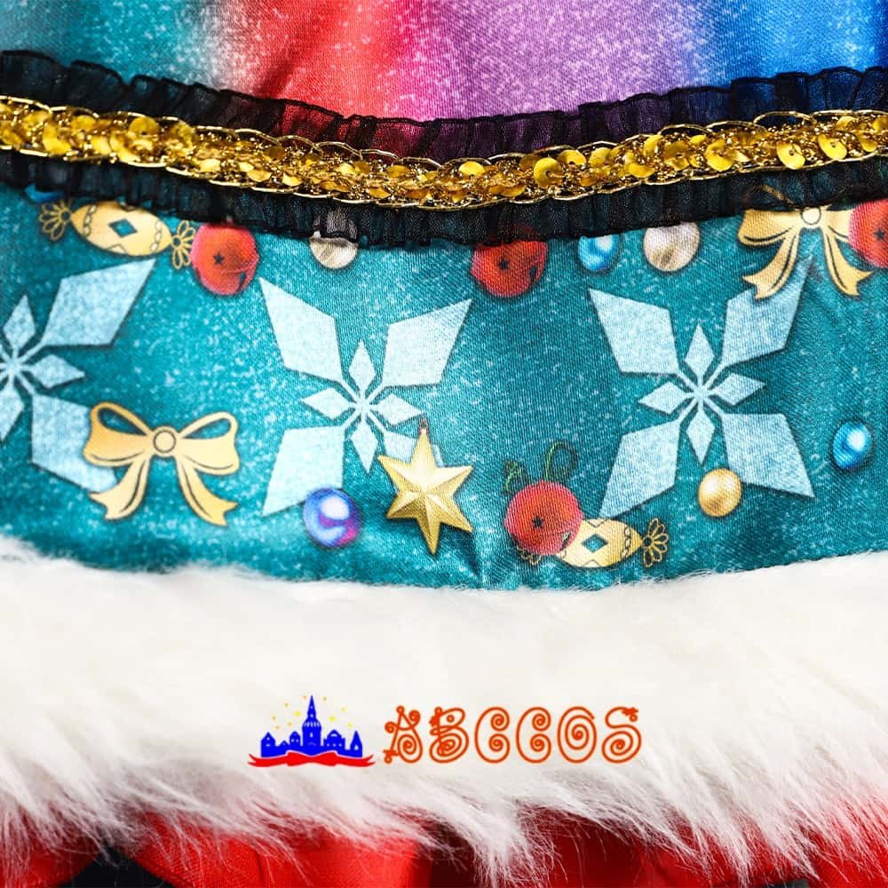 Original Christmas Star Shine Dress Christmas Dress Colorful Strap Skirt cosplay costume-ABCcosplay Original Christmas Star Shine Dress Christmas Dress Colorful Strap Skirt cosplay costume-ABCcosplay