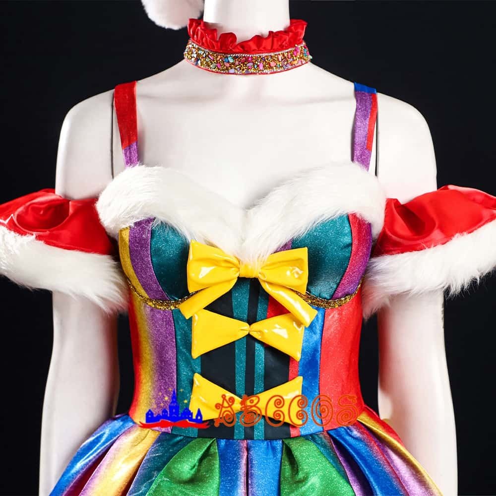 Original Christmas Star Shine Dress Christmas Dress Colorful Strap Skirt cosplay costume-ABCcosplay Original Christmas Star Shine Dress Christmas Dress Colorful Strap Skirt cosplay costume-ABCcosplay