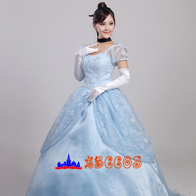Disney Cinderella Ella princess dress cosplay costume Disney Cinderella Ella princess dress cosplay costume