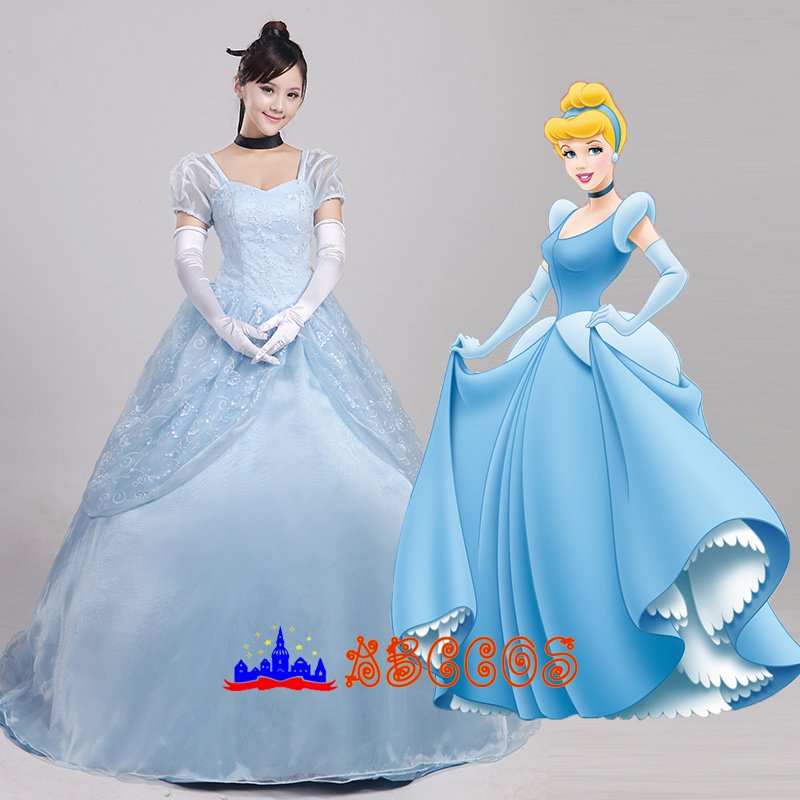 Disney Cinderella Ella princess dress cosplay costume Disney Cinderella Ella princess dress cosplay costume