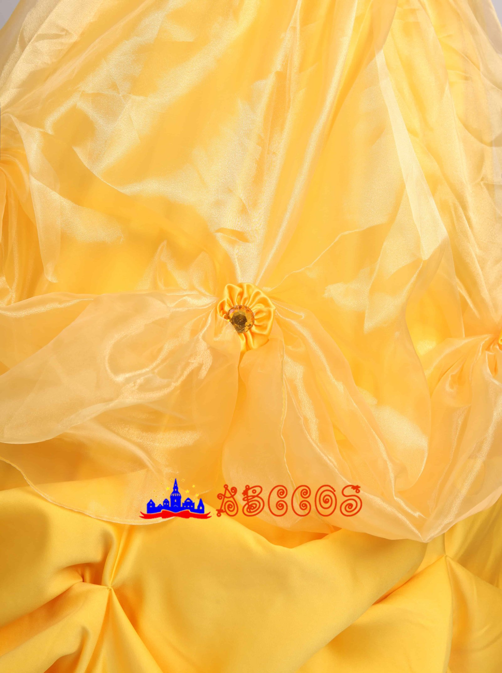Disney Beauty and the Beast Belle yellow princess dress cosplay costume-ABCcosplay Disney Beauty and the Beast Belle yellow princess dress cosplay costume-ABCcosplay