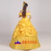 Disney Beauty and the Beast Belle yellow princess dress cosplay costume Disney Beauty and the Beast Belle yellow princess dress cosplay costume
