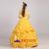 Disney Beauty and the Beast Belle yellow princess dress cosplay costume Disney Beauty and the Beast Belle yellow princess dress cosplay costume
