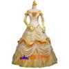 Disney Beauty and the Beast Belle yellow princess dress cosplay costume