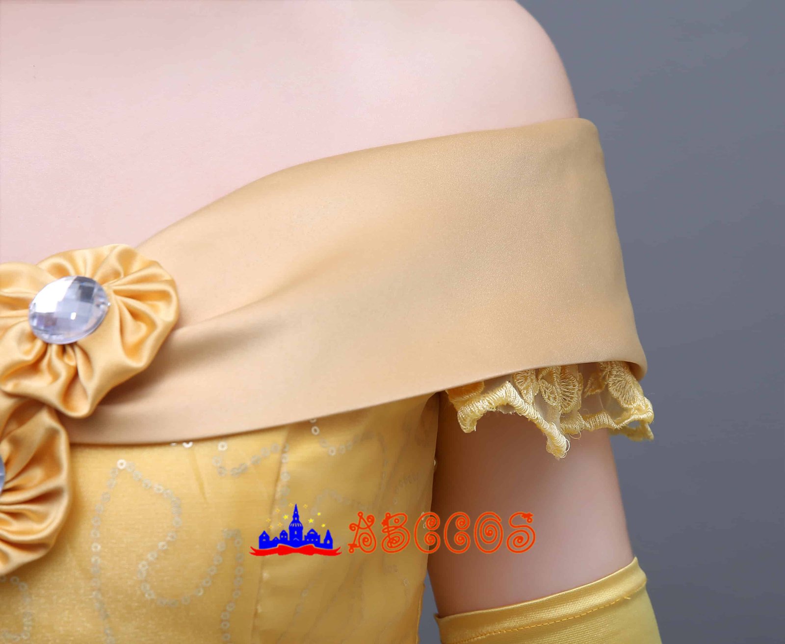 Disney Beauty and the Beast Belle yellow princess dress cosplay costume-ABCcosplay Disney Beauty and the Beast Belle yellow princess dress cosplay costume-ABCcosplay