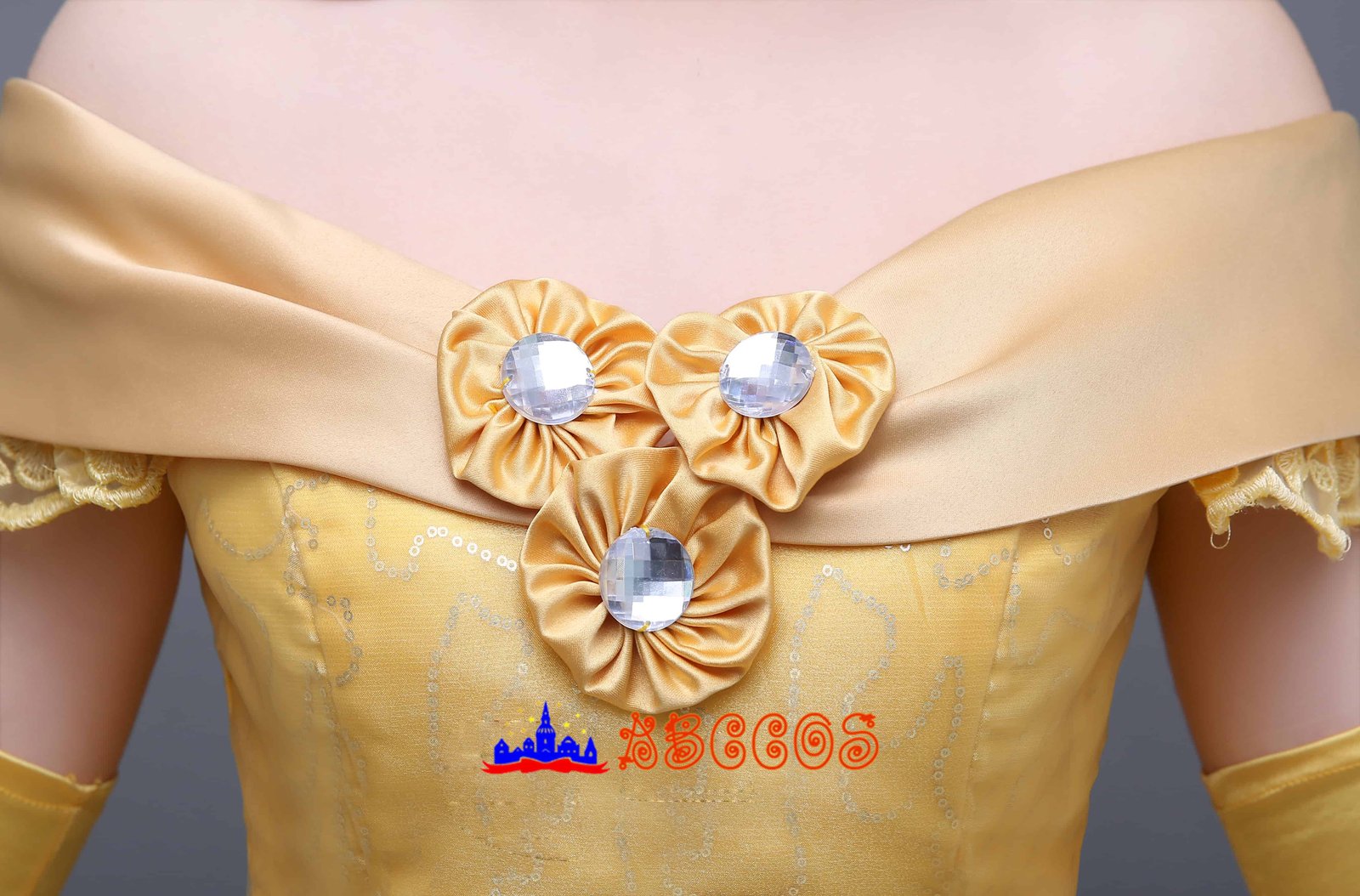 Disney Beauty and the Beast Belle yellow princess dress cosplay costume-ABCcosplay Disney Beauty and the Beast Belle yellow princess dress cosplay costume-ABCcosplay