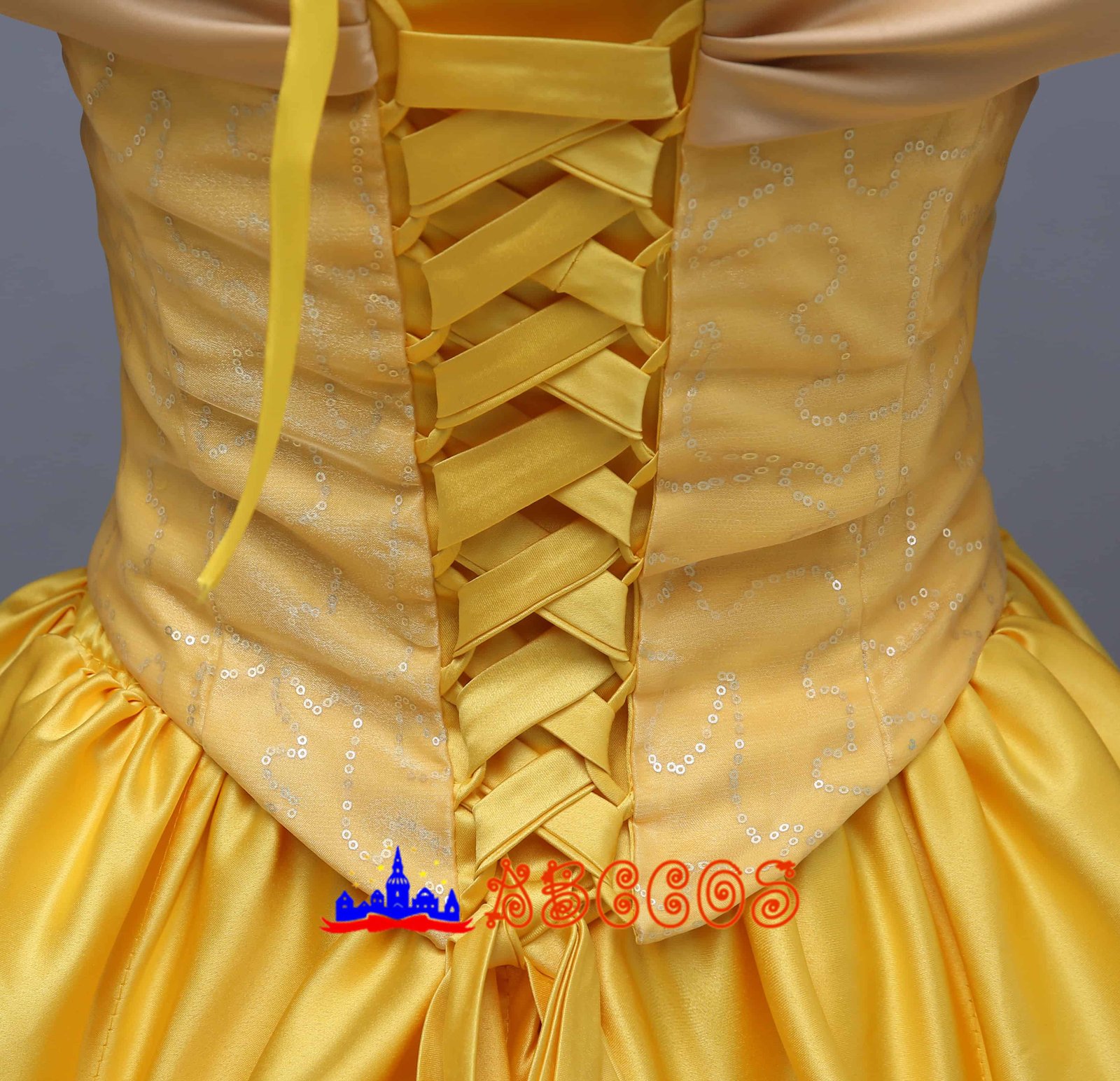 Disney Beauty and the Beast Belle yellow princess dress cosplay costume-ABCcosplay Disney Beauty and the Beast Belle yellow princess dress cosplay costume-ABCcosplay