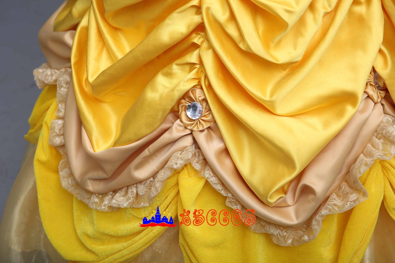 Disney Beauty and the Beast Belle yellow princess dress cosplay costume-ABCcosplay Disney Beauty and the Beast Belle yellow princess dress cosplay costume-ABCcosplay