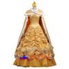 Disney Beauty and the Beast Belle yellow princess dress cosplay costume