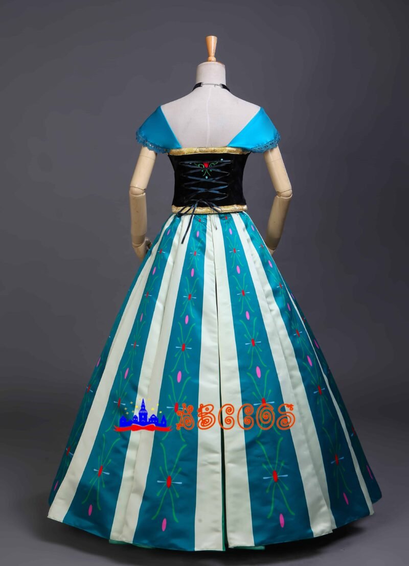 Frozen Princess Anna Printed style cosplay costume